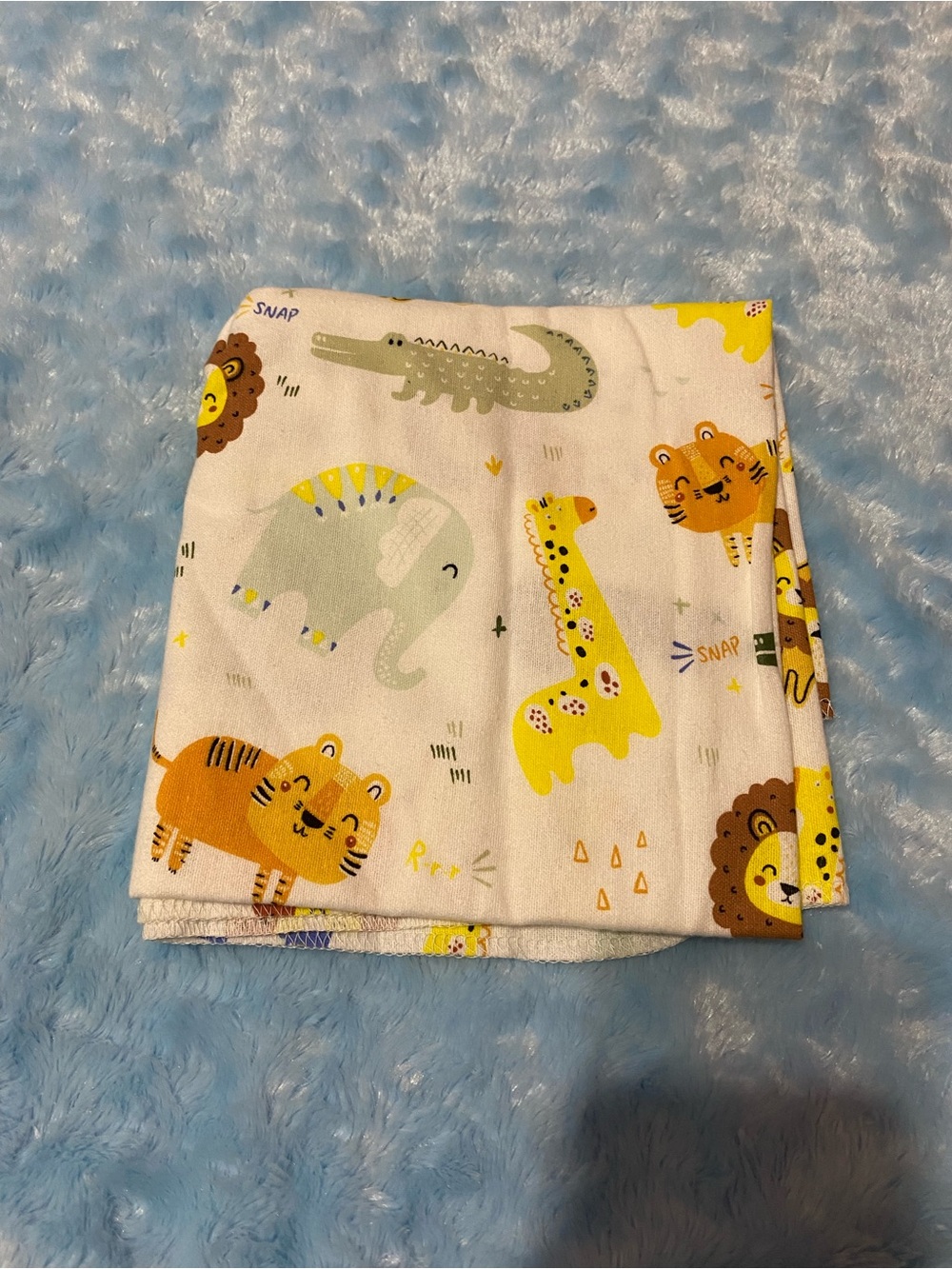 Baby Muslin Sleep Sack with Yellow & Green Safari Animals - Parents choice brand